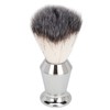 Beard Foam Brush Fine Synthetic Bristles Stainless Steel Fast Dry