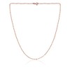 Collar de cadena de plata de ley de 1 mm,