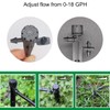 Topiverse 25 Pcs Drip Irrigation Emitters, Adjustable Flow 0-18 GPH