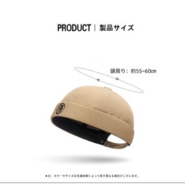 Weuiean UGP-89 Hat, Men's, Women's, Cap, Brimless, Roll Cap, Cotton, Brimless, Retro Cap, Watch Cap, Round Shape, Adjustable,, Black