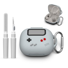 Funny Cover for Beats Powerbeats Pro 2 Case Cute (2025), Cartoon Game Console Design Shockproof Protection Silicone Case for Powerbeats Pro 2 Accessories with Keychain/Cleaner Kit (Grey)