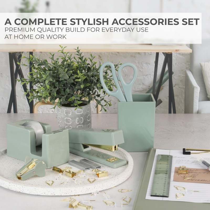 Aesthetic Desk Accessories Set - A Complete Desktop Organizer Set