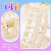 CAKURE Pearl Hair Clips White Medium Claw Clips Non Slip