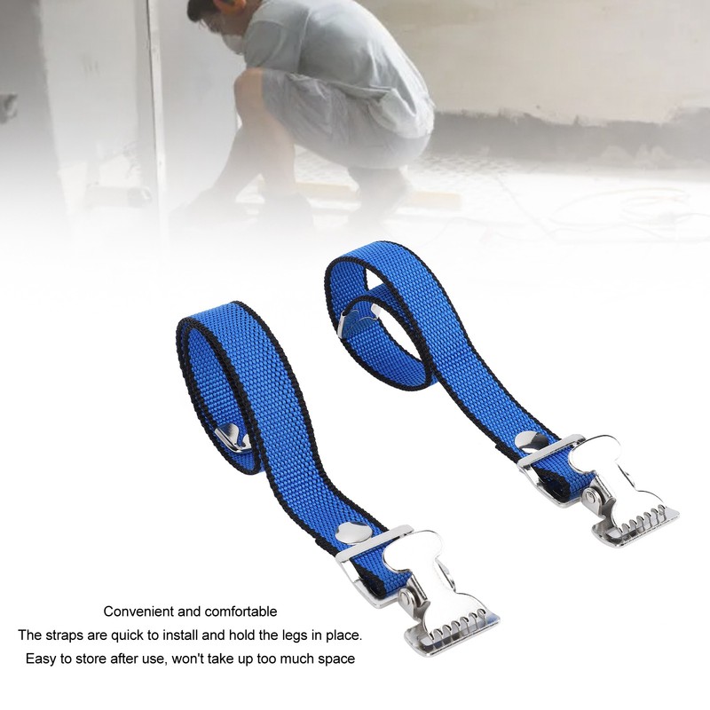 4Pcs Drywall Stilts Straps Flexible Nylon Aluminum Alloy Buckle Adjustable