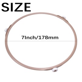 6.57-7 Inch Microwave Turntable Ring Microwave Roller Ring, Glass Plate Tray Support Holder, Replacement Inner Ring - for Microwave Oven Glass Turntable Plate（Roller Height 14 mm）