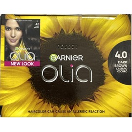 Garnier Olia Ammonia Free Hair Color [4.0] Dark Brown 1 ea (Pack of 3)