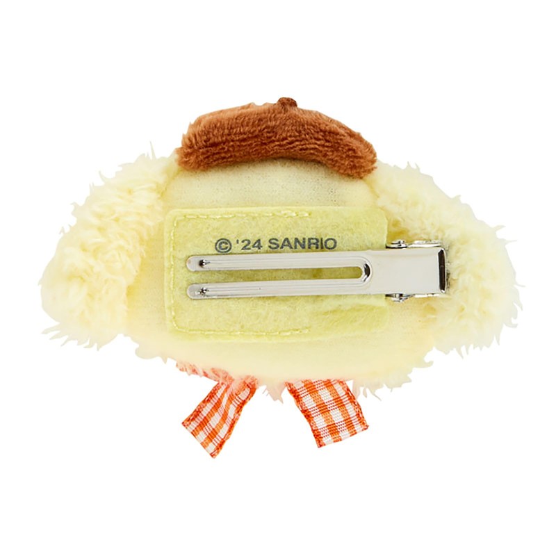 Sanrio 236900 Face Shape Hair Clip, Pom Pom Pudding, Hair