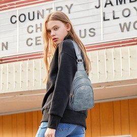 APHISON Sling Bag for Women Crossbody Bags Trendy Waist Packs Small Backpack Chest Bags Travel Purse With Guitar Strap