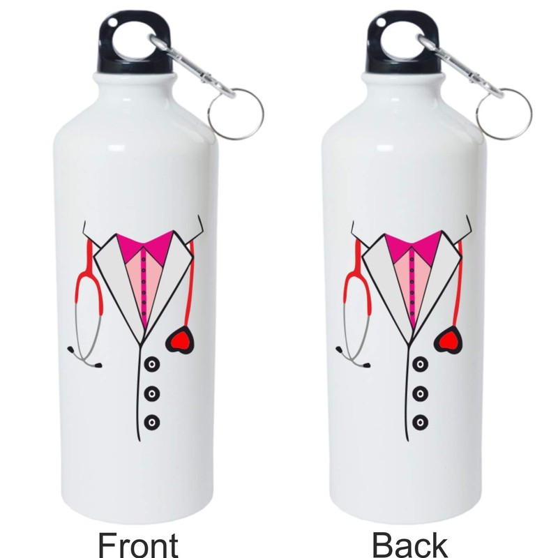 Crazy Sutra Classic Printed Quote Water Bottle/Sipper White - 600Ml
