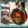Christmas Wreath Storage Container 30 Inch Clear Wreath Storage Bags