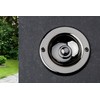 HUBER Flush-Mounted Bell Push Button 1-Way Brass Round Door Bell