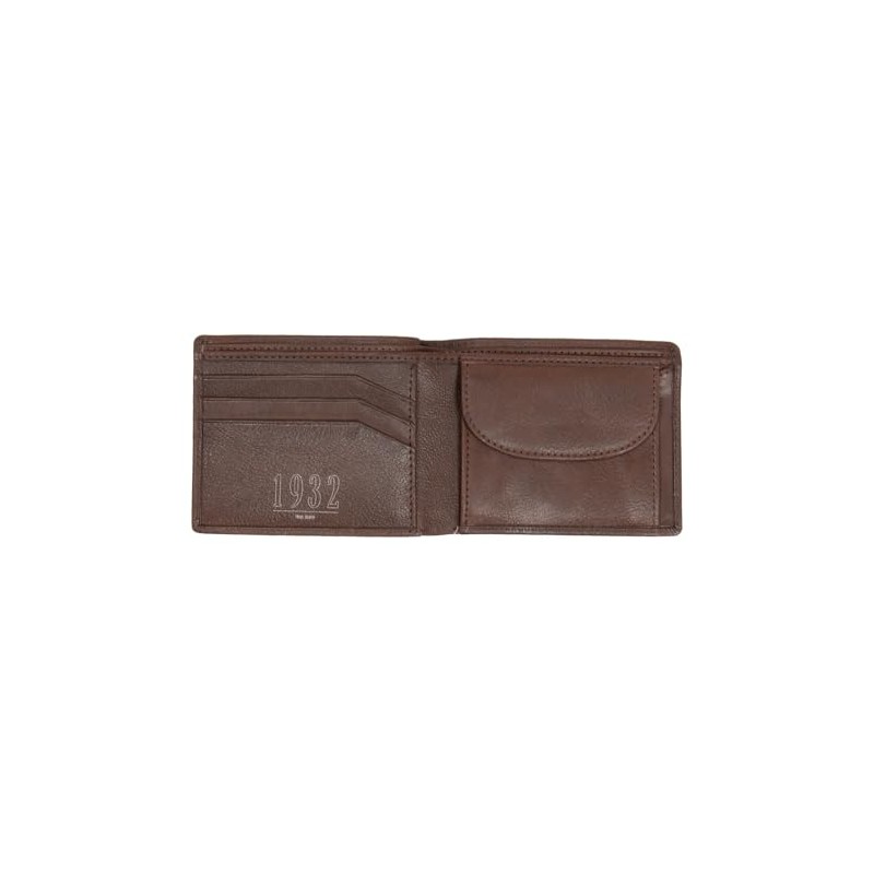 MUSTANG Fresno Leather Wallet Brown, brown, Classic