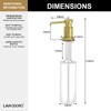 Lava Odoro Gold Soap Dispenser for Kitchen Sink, Modern Brass