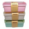 CL Lunch Box 800ml Material Fibra De Trigo Con Cubiertos