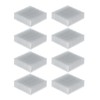 8Pcs Heat Sink Cooling Heatsink Cooler Aluminium Alloy 50x50x15mm Accessory