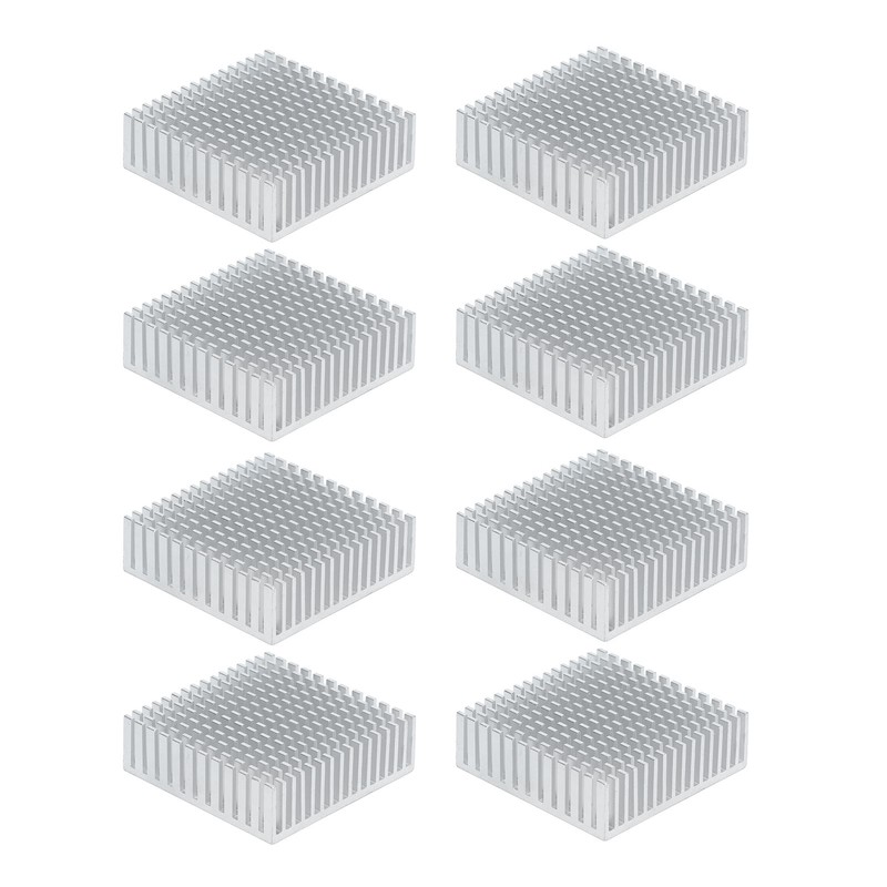 8Pcs Heat Sink Cooling Heatsink Cooler Aluminium Alloy 50x50x15mm Accessory