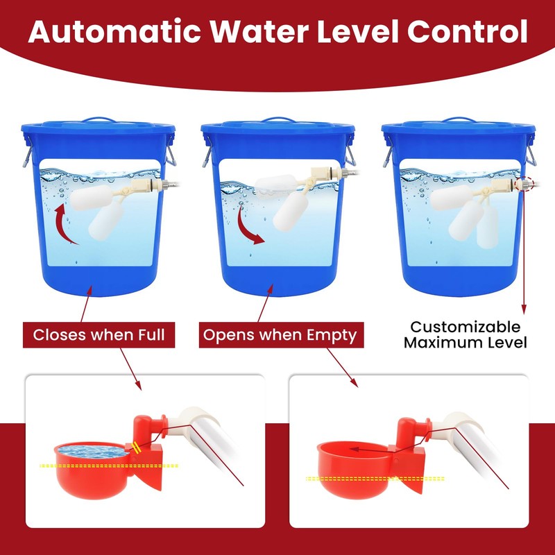 Automatic Chicken Waterer System Complete Set Pipeline Poultry Water Feeder