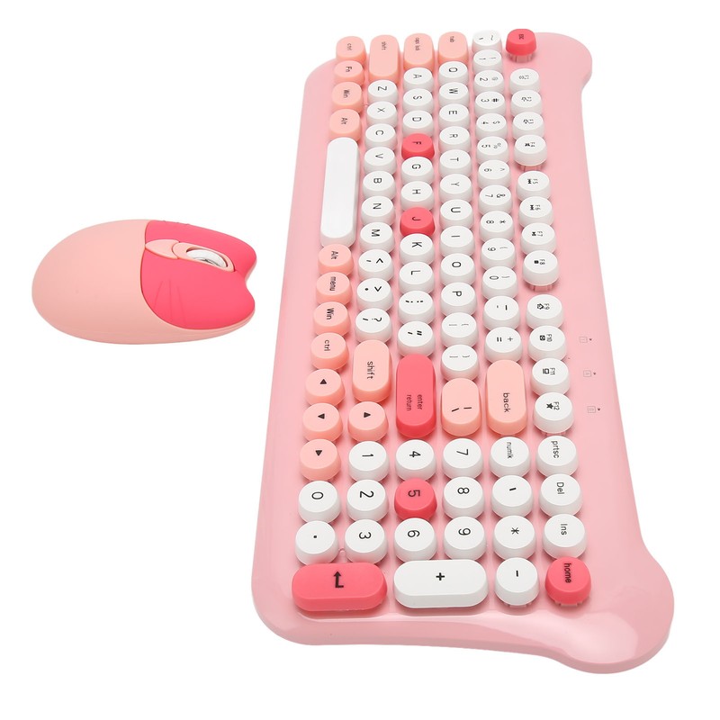 Wireless Keyboard and Mouse 2.4Ghz Connection Cute Keyboard Mouse Set