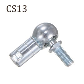 Kozelo 5 Pcs CS13 Angle Ball Joint - [M8 Left Hand Thread] A3 Steel Ball Socket Universal Joints for Automotive, Hinged Door