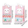 Rthjsfj 24Pcs Paper Easter Treat Bags with Stickers Cute Egg