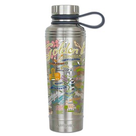Catstudio Golden Isles Stainless Steel Water Bottle | BPA Free Triple Wall Insulation with Non Slip Bottom | Great for Running, Hiking, Sports, & Travel