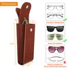 Fintie Double Eyeglass Case with Carabiner Hook, Portable Vegan Leather