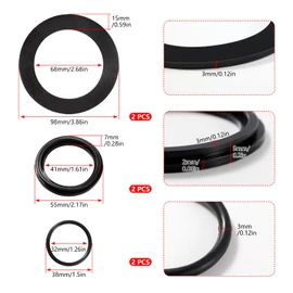 YIXISI Pack of 6 25076RP Pool O-Ring Sealing Rings, Pool Sealing Rings Washers Round Seal, Pool Seal Seals Compatible with Intex Pool Piston Valves 10745, 10262, 10255