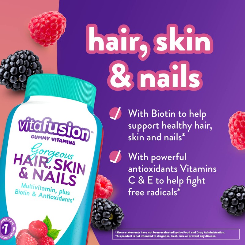 Vitafusion Vitafusion Gorgeous Hair, Skin & Nails Multivitamin Plus Calcium