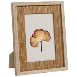 SUMGAR 6x4 Photo Frames Wooden 4x6 Picture Frames Boho with Bamboo Glass & Hooks, Funky Simple for Postcards Pressed Flowers Wall Desk Tabletop Display, Mum Grandma Gifts for Mother's Day Birthday