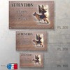 Dog Sign or Plaque, German Shepherd [in French] 30 par