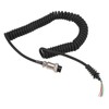 8Pin Speaker Mic Cable Radio Hand Microphone Coiled Cord Replacement