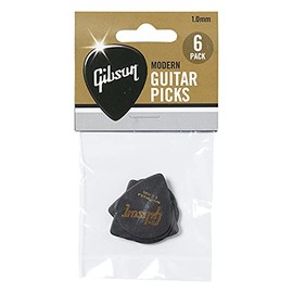 Gibson Modern Guitar Picks, 6 Pack Black 1.0mm
