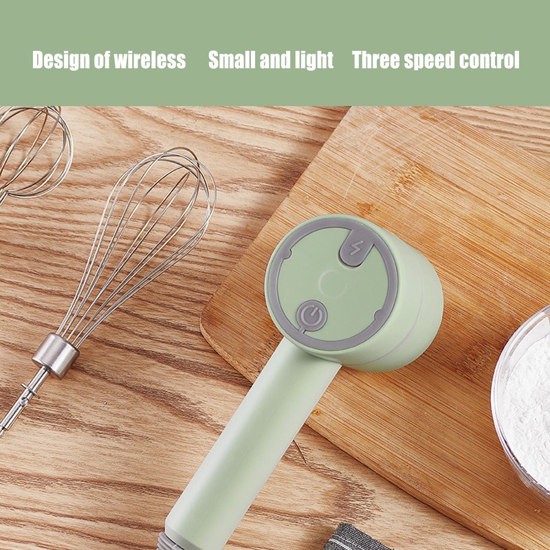 Electric Cordless Hand Mixer Small Household 3 Speed Changing Whisk