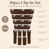 Extensiones de Cabello Humano con Clip 14 Pulgadas, Largo Final