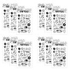 Petit Fancy Petit Tattoo TS055, Black Doodling, 12 pieces / 쁘띠팬시 쁘띠타투 TS055, 블랙두들링, 12개입