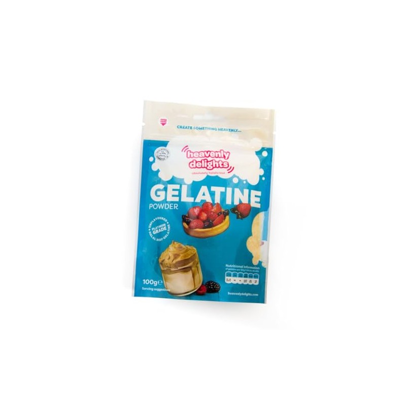 Heavenly Delights Halal Beef Gelatine, 100g *HMC Certified*