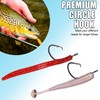 Circle Hooks for Catfish,50pcs/Box Saltwater Fishing Hooks High Carbon Steel