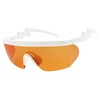 ShadyVEU Semi Rimless Neon Rainbow Sunglasses Mirrored Lens UV Protection