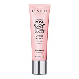 Revlon PhotoReady Face Gloss Rose Glow Primer, Makeup for All Skin Types, Hydrates, Illuminates & Moisturizes, Stocking Stuffer for Her, 1 Fl Oz