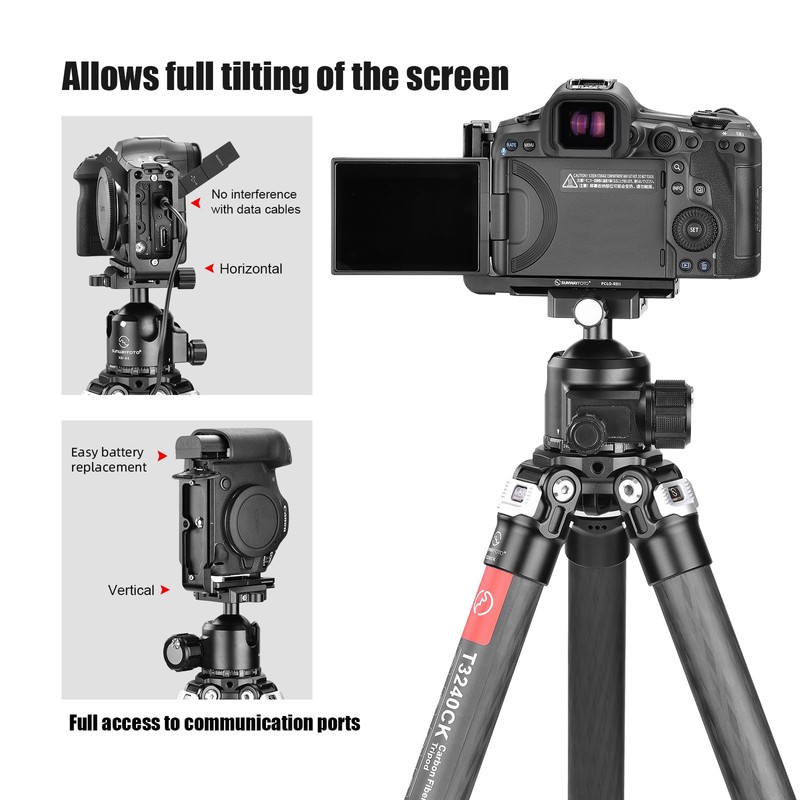 Sunwayfoto PCL-R5II L-Mount for Canon EOS R5II Arca Swiss Quick