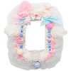 Ruffled Lace Trim Photocard Holder, Plush Badge Holder for ID,
