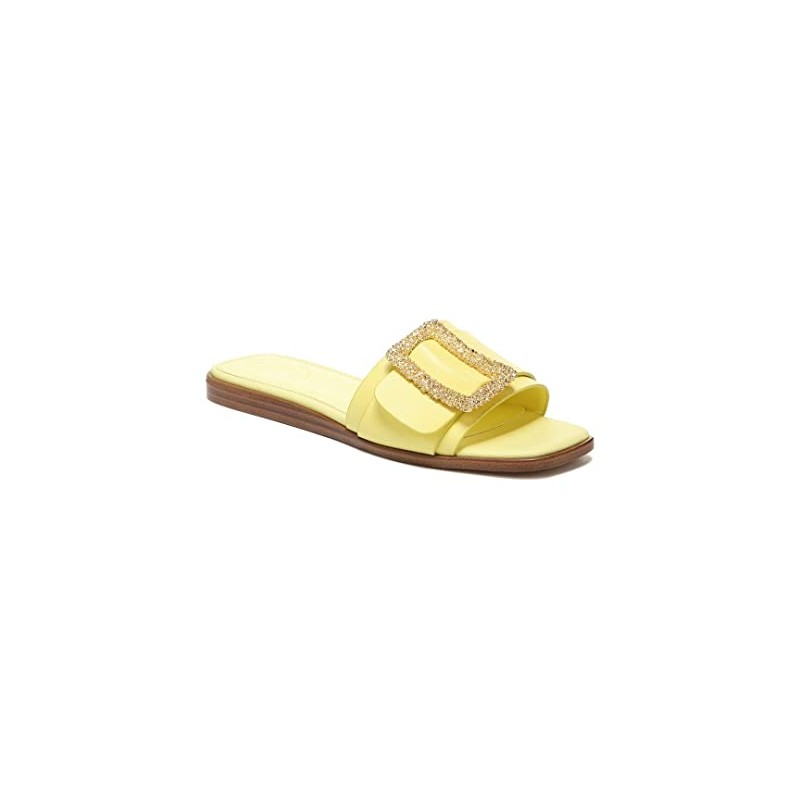 Sam Edelman Inez 3 Leather Sandal, Butter Yellow Leather