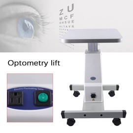 PIAOCAIYIN Optical Optometry Instrument Table, Adjustable Height Work Lift Table, Motorized Instrument Table, 15.75 * 18.9in Optometry Equipment, Electric Optometry Lift Table for Eyeglass Store
