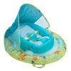 SwimWays Baby Spring Float with Adjustable Canopy, Green Octopus