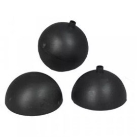 Unbranded 25 Sets of 1-3/4" Black Plastic Ball Shells US Seller