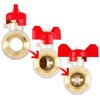 Ball Valve with Butterfly Handle Pack Nut Female Thread 1/2