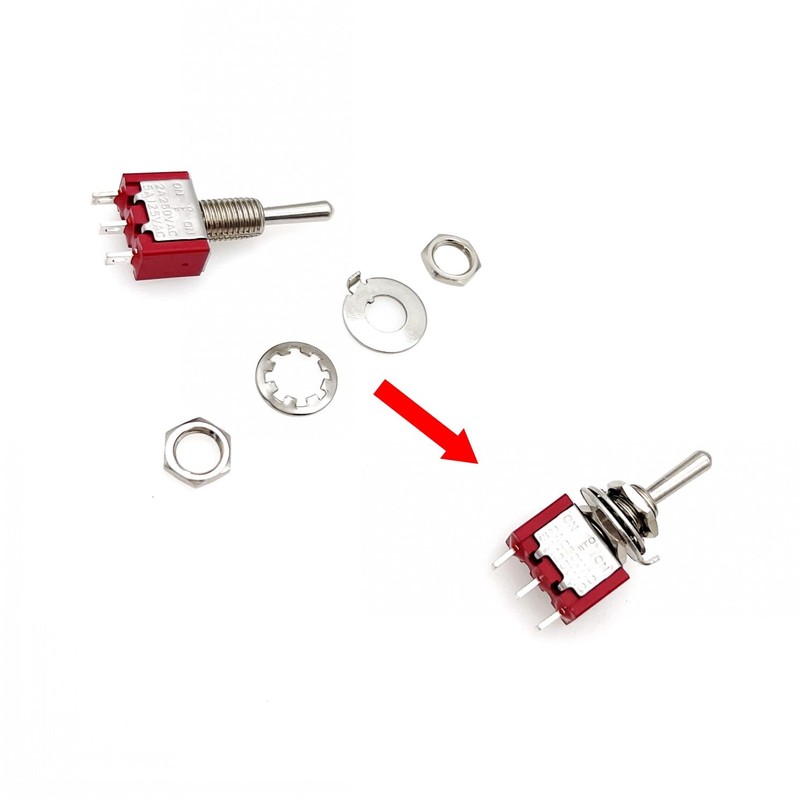 JZK 5x ON OFF ON Mini Momentary Toggle Switch MTS-123,