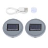 2pcs Solar LED Cup Pad Holder RGB 7 Colors Lights