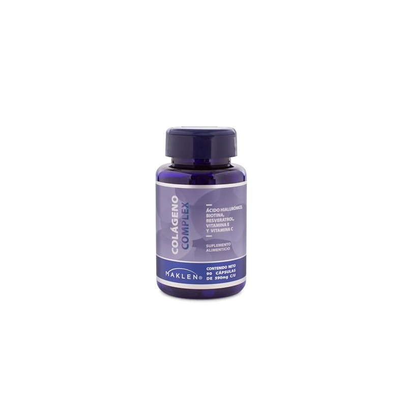 Maklen Colageno Complex Mujer - Colágeno Hidrolizado + Acido Hialurónico,