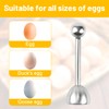 Stainless Steel Egg Topper, Egg Opener with Ball, Robust Egg